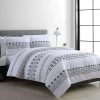 Bedding * | Azteca 3-Piece Black & White Printed Comforter Set, Full/Queen Low Price