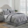 Bedding * | Laila Ali 6-Piece Kara Gray Velvet Comforter Set, King Fashionable