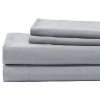 Bedding * | 4-Piece Grey Microfiber Sheet Set, Full Hot Sale