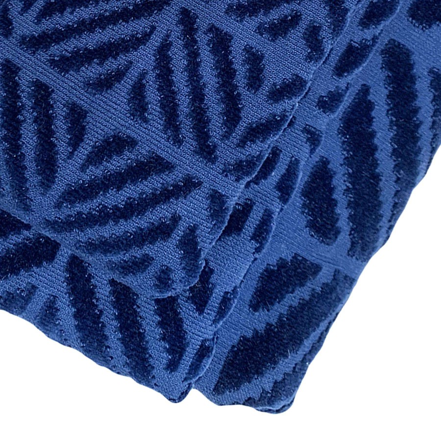 Bath * | Laila Ali Tilly Navy Blue Textured Hand Towel, 16 26 Best-Selling