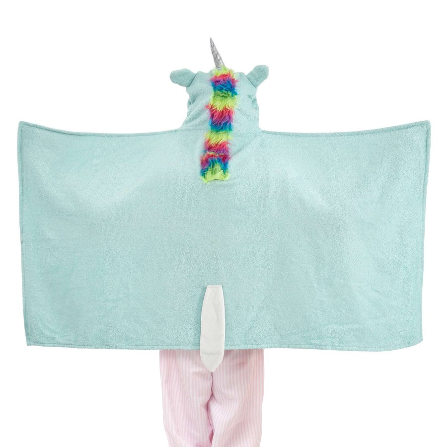 Bath * | Blue Unicorn Hooded Towel Low Price