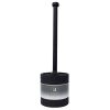 Bath * | Steel Toilet Brush W Open Holder Black Discounts