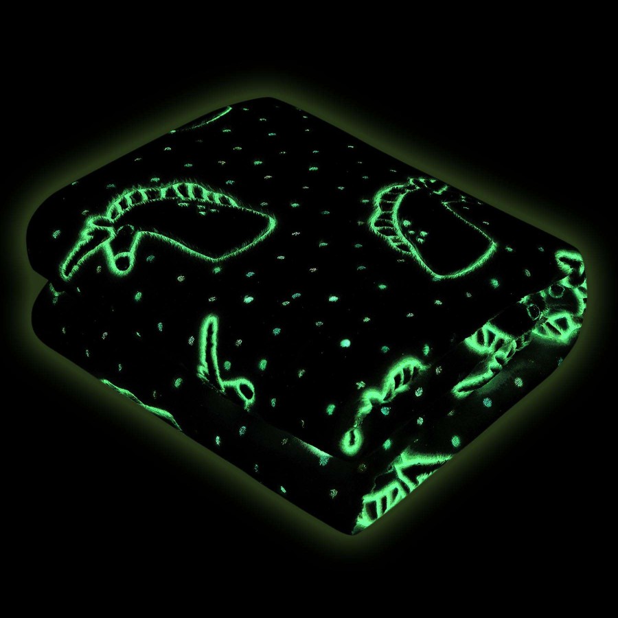 Throw Blankets * | Unicorn Glow In The Dark Throw Blanket, 50 60 Featured