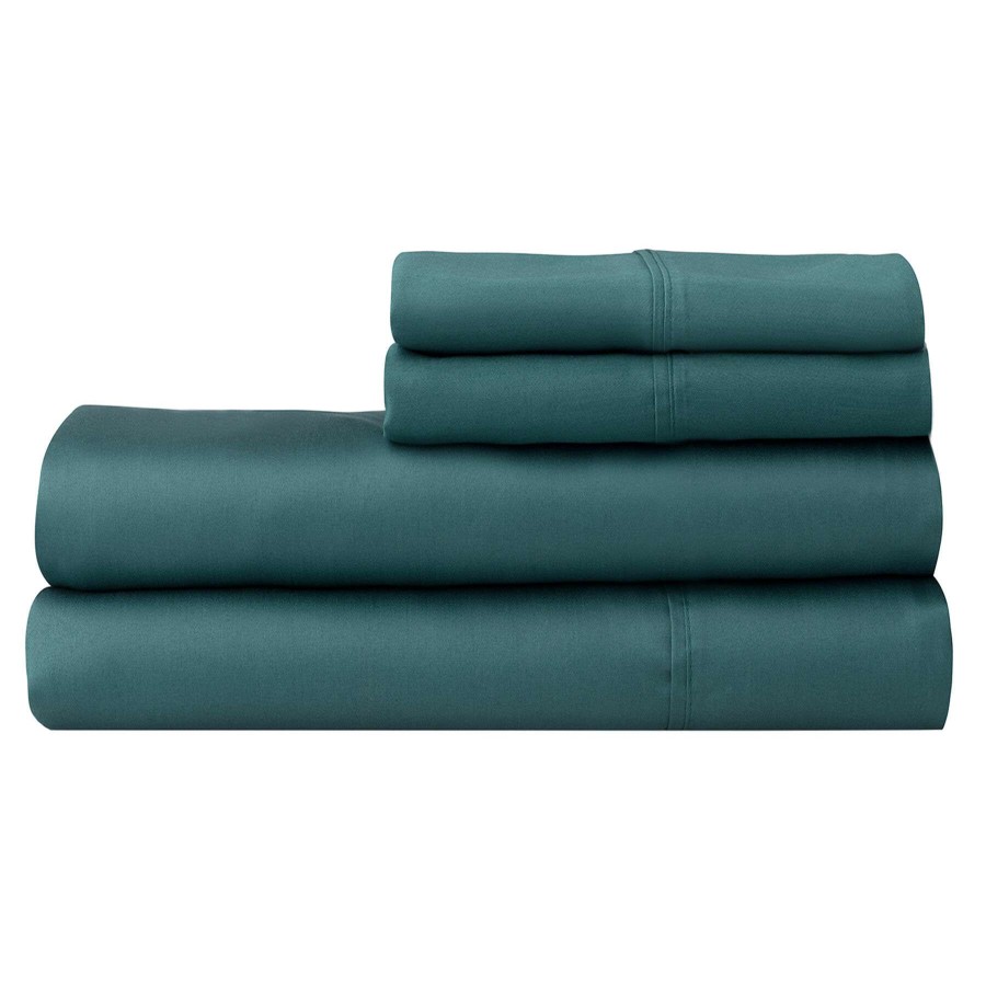 Bedding * | 4-Piece Blue 500 Thread Count Blended Sheet Set, Queen Featured