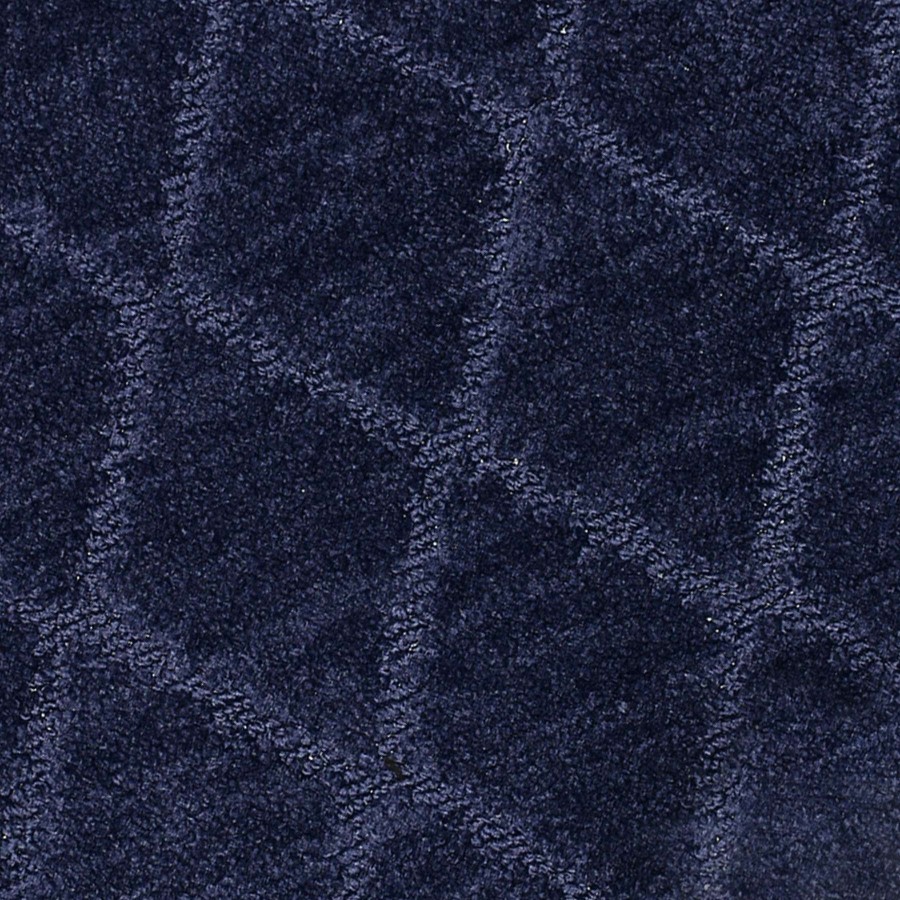 Bath * | Bliss Navy Blue Diamond Design Bath Mat, 17 24 High Quality