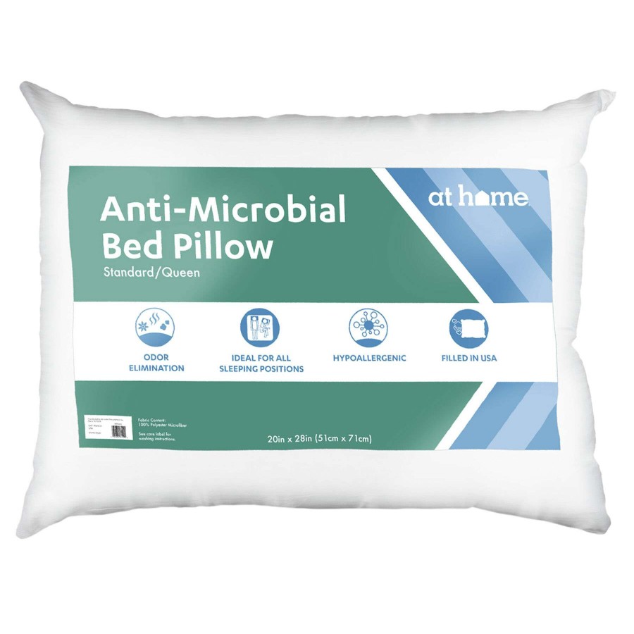 Bedding * | Antimicrobial Bed Pillow, Jumbo Less Expensive