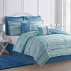 Bedding * | Ty Pennington 8-Piece Beachy Striped Essentials Comforter Set, Queen Best Price