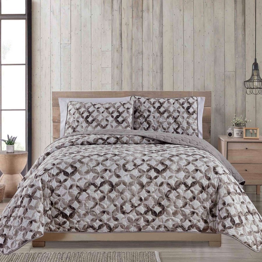 Bedding * | Alyssa 3-Piece Geo Quilt Set, Full Online