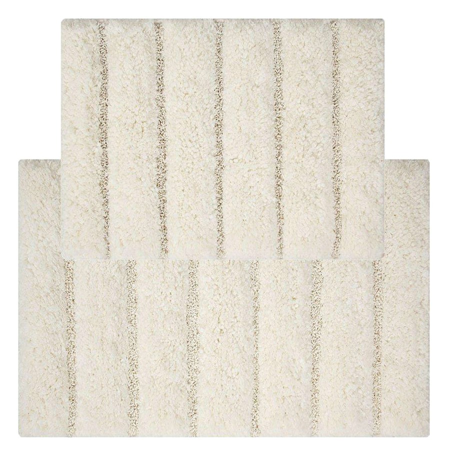 Bath * | 2-Piece Arlington Ivory Plush Bath Mat Set, 17 24 & 20 32 Fashion