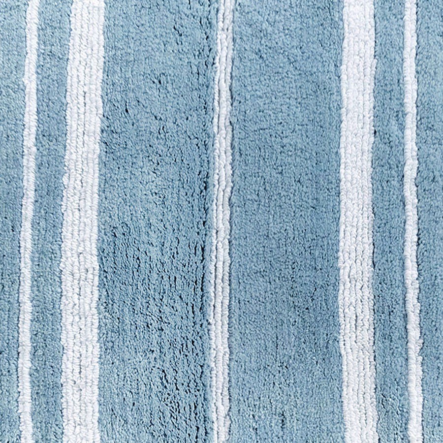 Bath * | Grace Mitchell Blue & White Striped Bath Mat, 20 30 Discounts