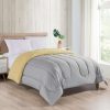 Bedding * | Solid Yellow & Grey Reversible Comforter, Twin Unique