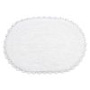 Bath * | White Crochet Edge Round Bath Mat, 21 34 Online Store