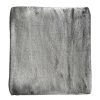 Throw Blankets * | Grey Solid Plush Throw Blanket, 50 60 Hot Sale