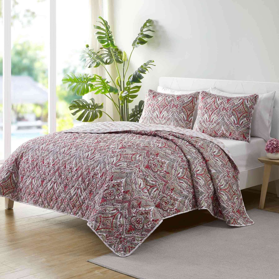 Bedding * | Violet 3-Piece Printed Quilt Set, Full/Queen Best Quality