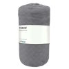 Throw Blankets * | Buren Grey Embossed Throw Blanket, 50 60 Gift Selection