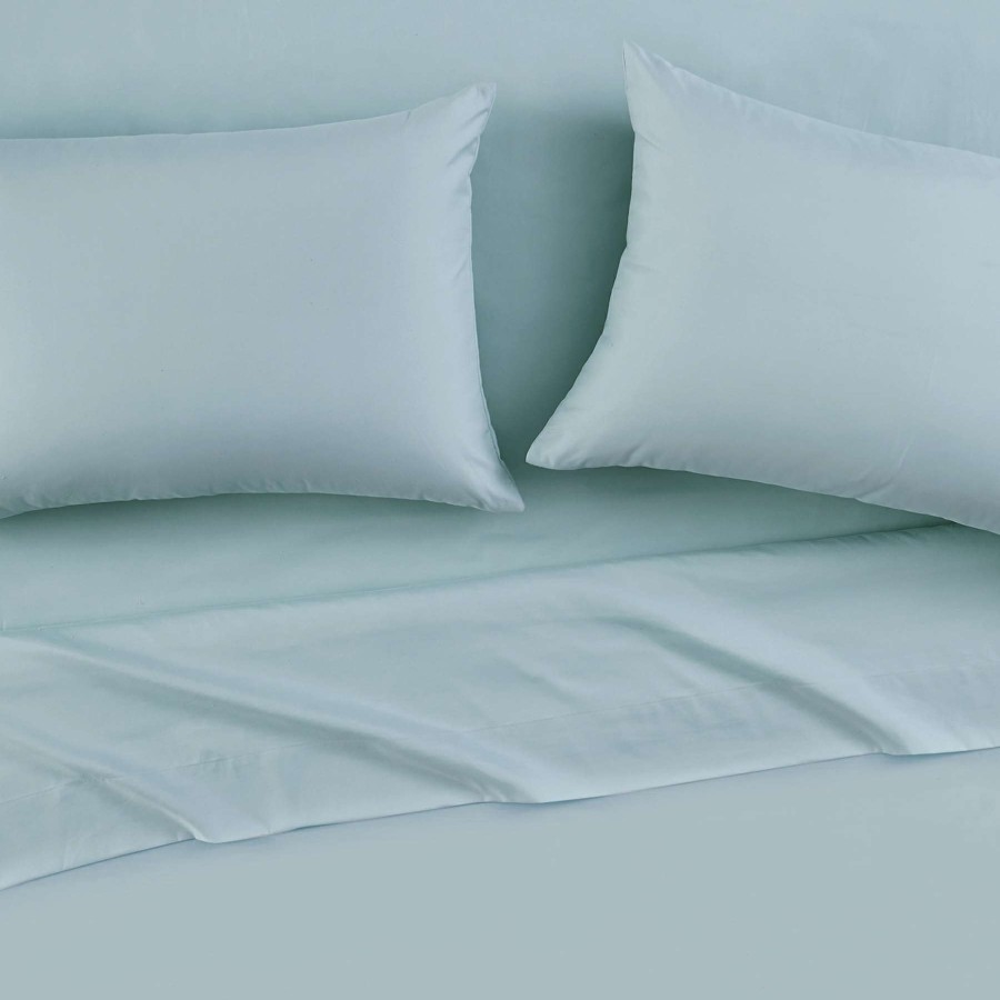 Bedding * | 3-Piece Light Blue Antimicrobial Sheet Set, Twin 100% Guarantee