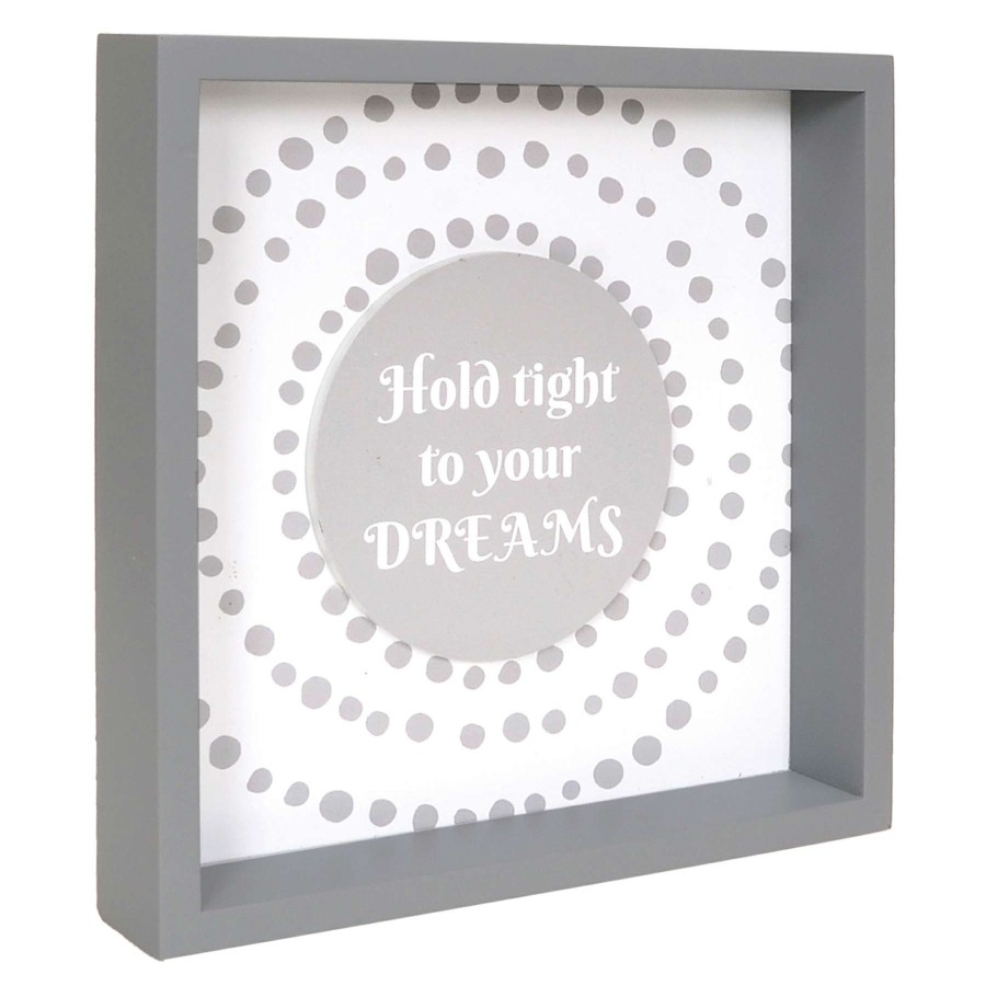 D Cor & Pillows * | Hold Tight To Your Dreams Block Sign, 10 Hot Sale