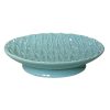 Bath * | Found & Fable Blue Fan Ceramic Soap Dish, 5 Best-Selling