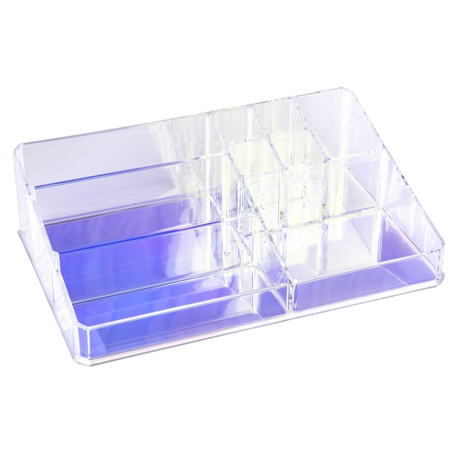 Bath * | 9 Iridescent Compartment Cosmetic Tray Discounts