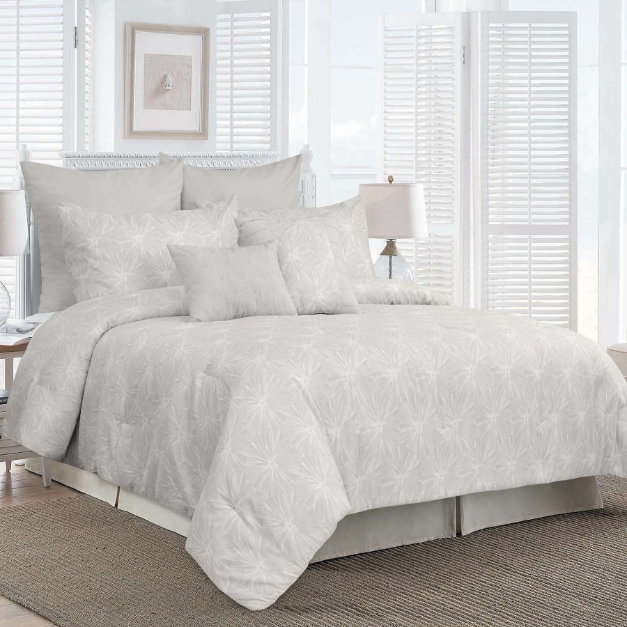 Bedding * | 8-Piece Starburst Grey Comforter Set, King Online