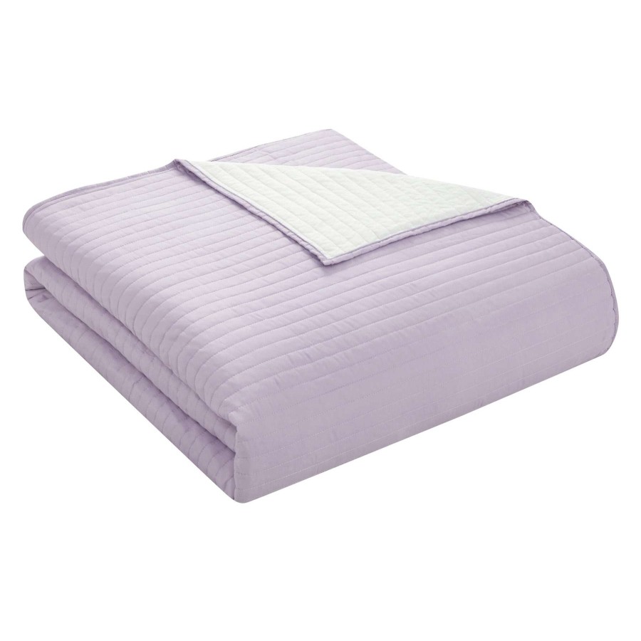 Kids' Bedding * | Tiny Dreamers Purple Reversible Quilt, Twin Best-Selling