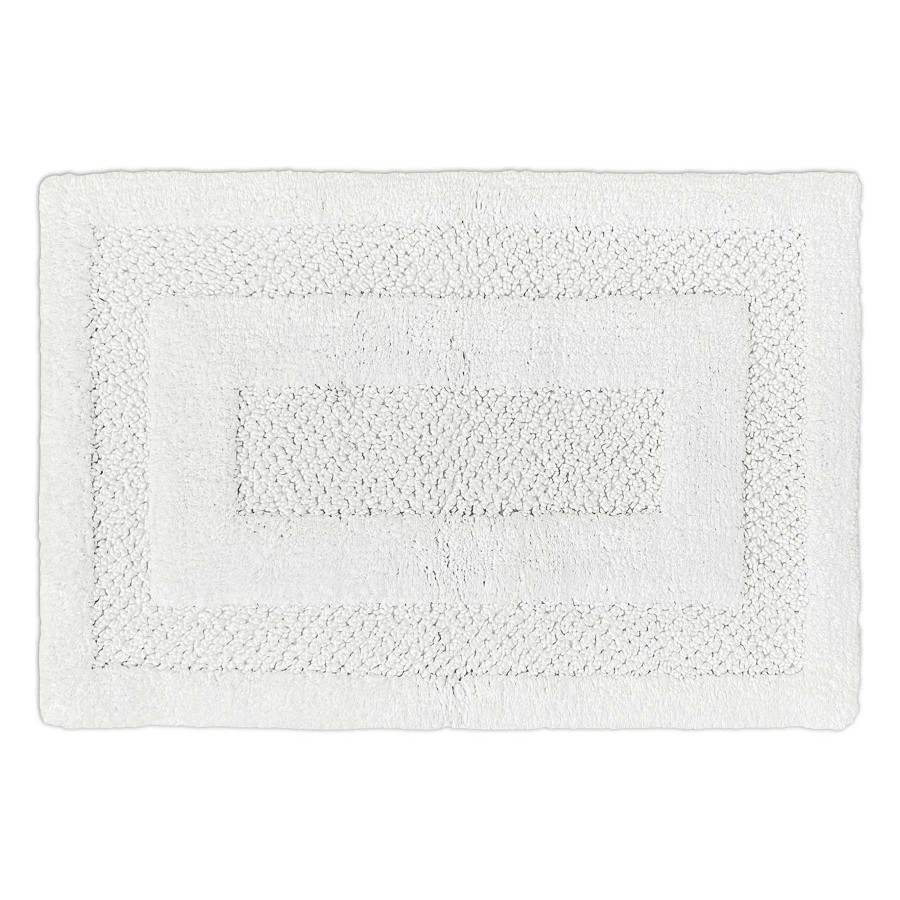 Bath * | Ty Pennington Solid Ivory Hotel Border Bath Mat, 20 30 Less Expensive