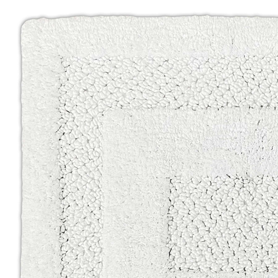 Bath * | Ty Pennington Solid Ivory Hotel Border Bath Mat, 20 30 Less Expensive