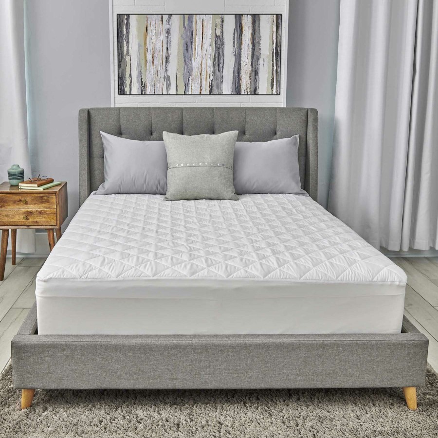 Bedding * | Soft Quilted Antimicrobial Waterproof Mattress Pad, Twin Xl Bargain Sale