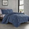 Bedding * | Riley 3-Piece Denim Waffle Quilt Set, Full/Queen Free Delivery