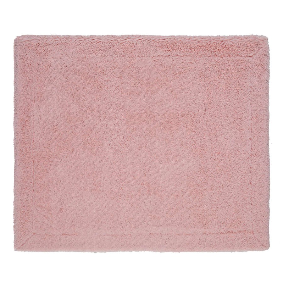 Throw Blankets * | Solid Pink Shag Throw Blanket, 50 60 Fashionable