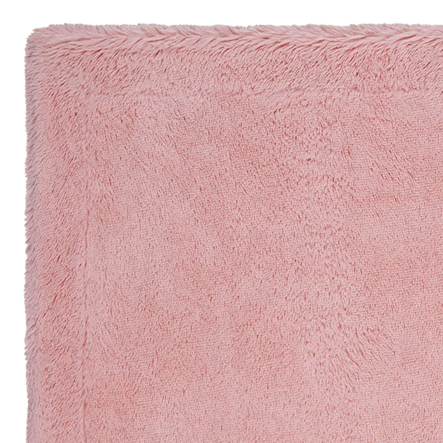 Throw Blankets * | Solid Pink Shag Throw Blanket, 50 60 Fashionable