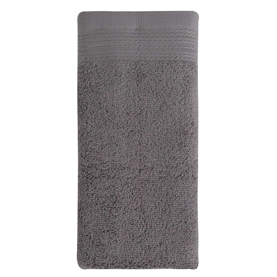 Bath * | Premium Hi-Bloom Grey Hand Towel, 16 28 100% Guarantee