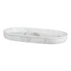 Bath * | Belle Grey & White Marbled Bath Tray, 6 11 Less Expensive