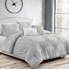 Bedding * | Hazel 5-Piece Grey Comforter Set, King Best-Selling