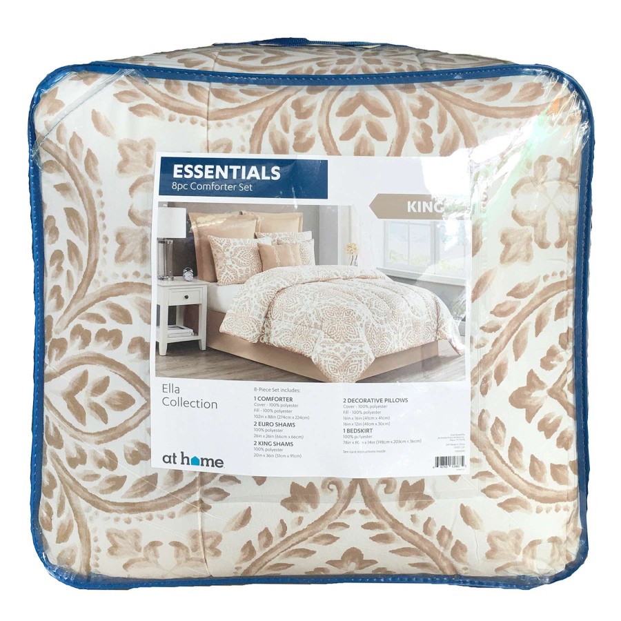 Bedding * | 8-Piece Ella Comforter Set, King Less Expensive