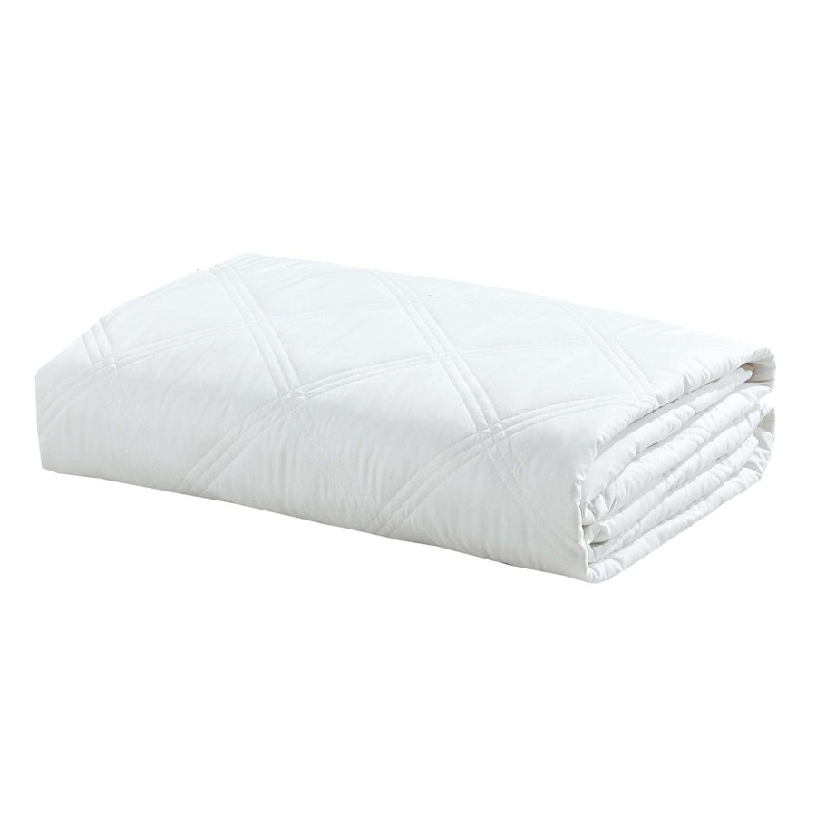 Bedding * | Grace Mitchell 3-Piece Lila White Quilt Set, Queen Less Expensive