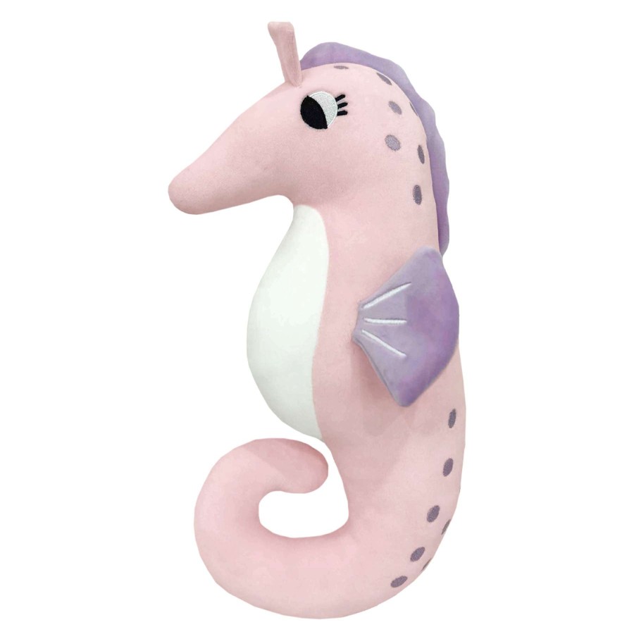 Kids' Bedding * | Seahorse Plush Throw Pillow Hot Sale