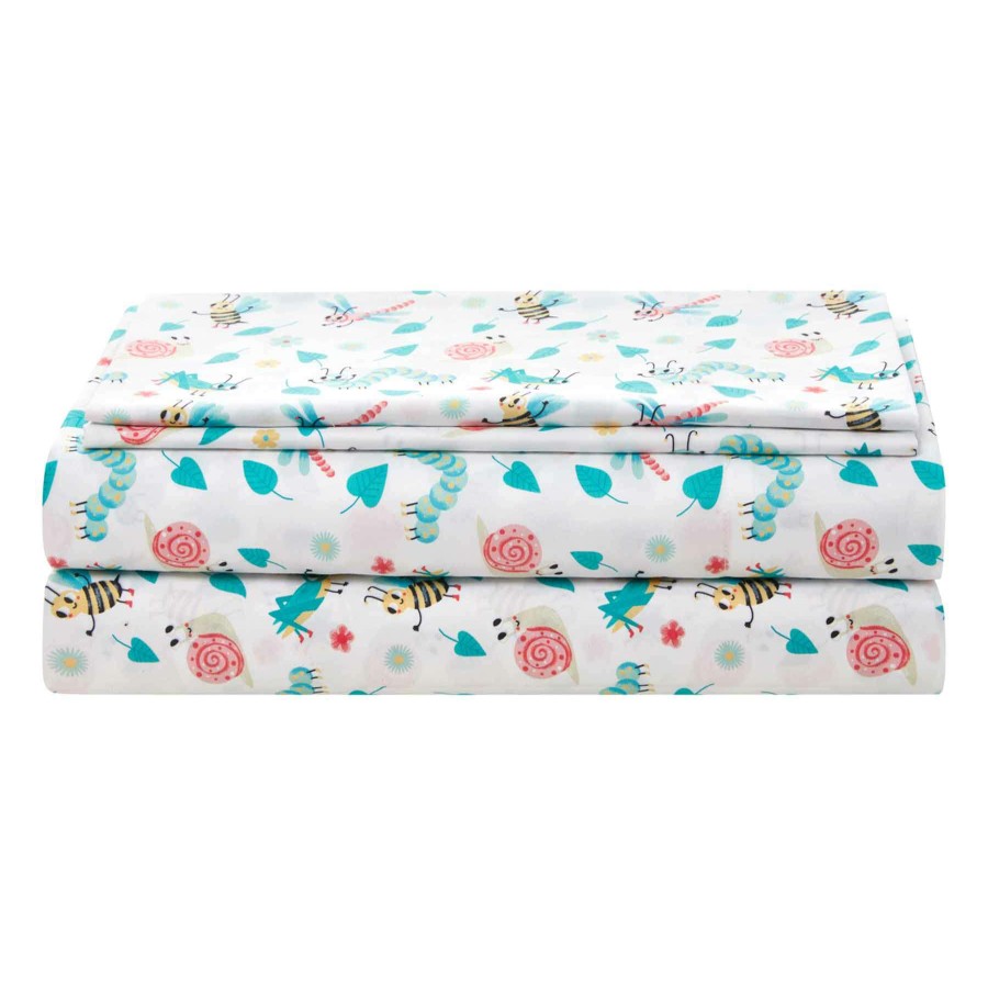 Kids' Bedding * | Garden Critters Sheet Set Twin Bargain Sale