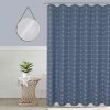 Bath * | Blue Crossover Embroidery Shower Curtain, 72 Gift Selection