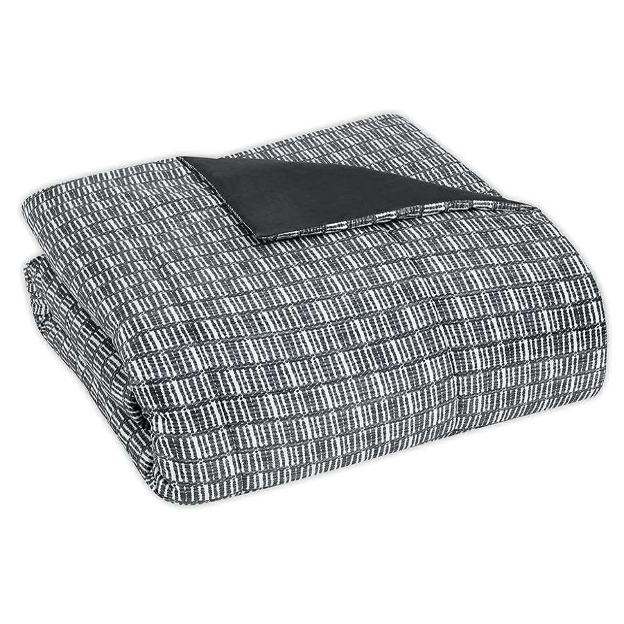 Bedding * | Casey 8-Piece Charcoal Comforter Set, King Online Store