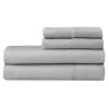 Bedding * | 4-Piece Light Grey 500 Thread Count Blended Sheet Set, King 100% Guarantee