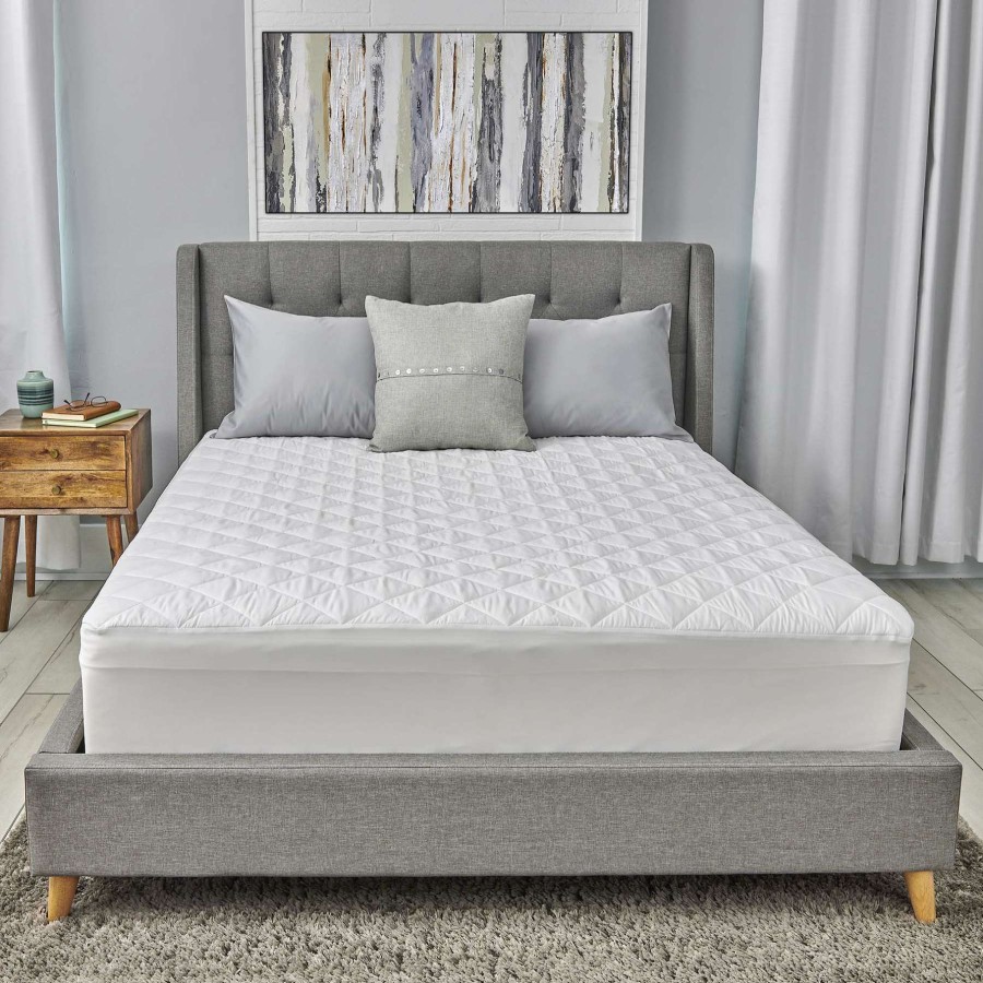 Bedding * | Soft Quilted Antimicrobial Waterproof Mattress Pad, King High Quality