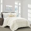 Bedding * | Honeybloom 5-Piece Plumtree Taupe Tufted Comforter Set, King Featured