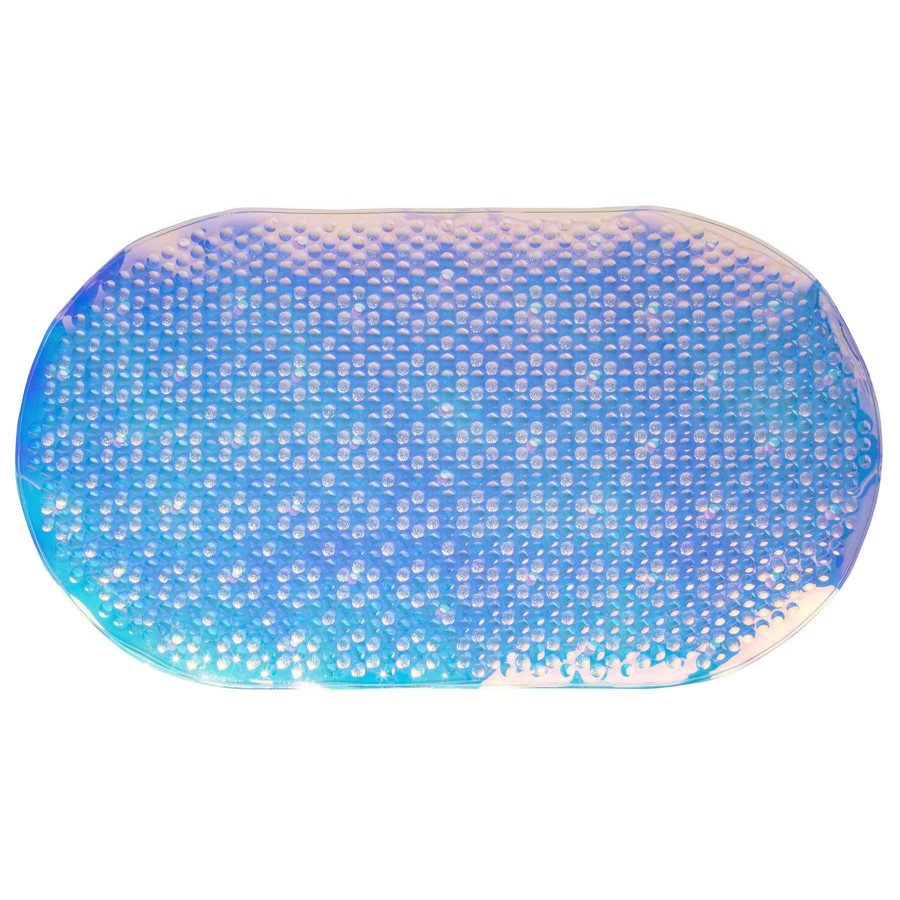 Bath * | Iridescent Oval Bubble Bath Mat Online Store