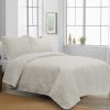 Bedding * | Tracey Boyd 3-Piece Relief White Quilt Set, King Best Quality