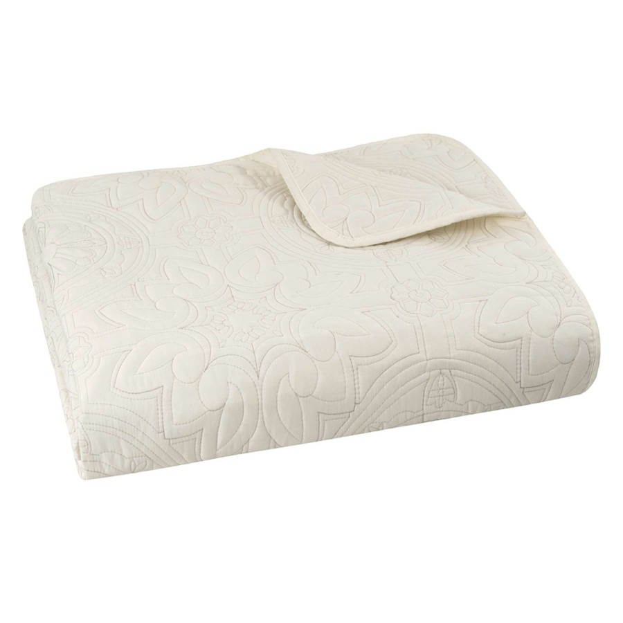 Bedding * | Tracey Boyd 3-Piece Relief White Quilt Set, King Best Quality