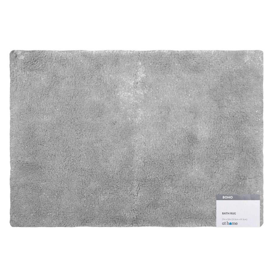 Bath * | Gloria Silver Bath Mat, 21 32 Classical