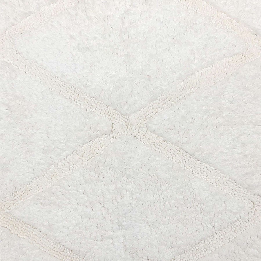 Bath * | White Diamond Tufted Bath Mat, 21 34 Online