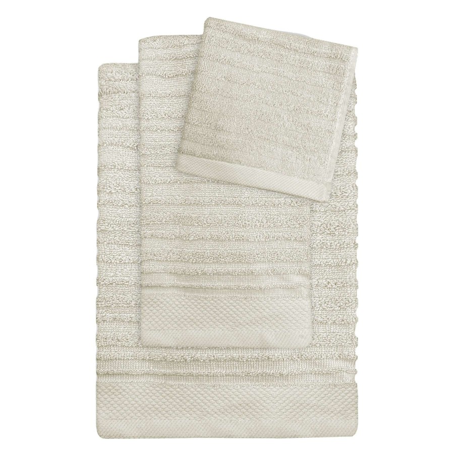 Bath * | Dawson Tan Striped Bath Towel High Quality