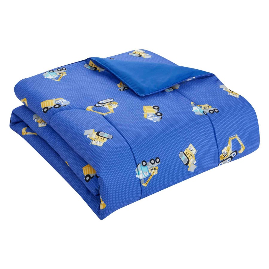 Kids' Bedding * | Tiny Dreamers Construction Zone Comforter Set, Full/Queen Featured